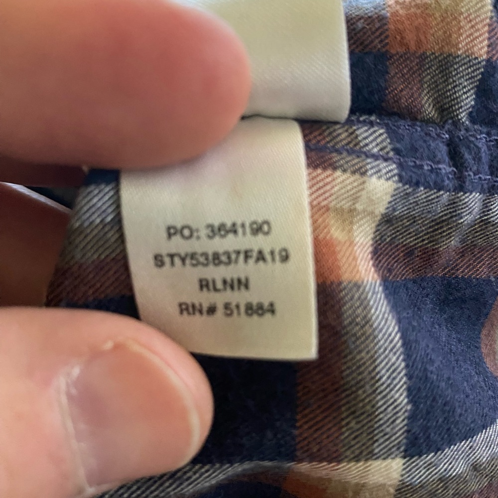 Men's XL Patagonia cotton long sleeve shirt